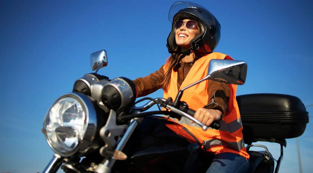 Do motorcycle training schools provide safety gear?